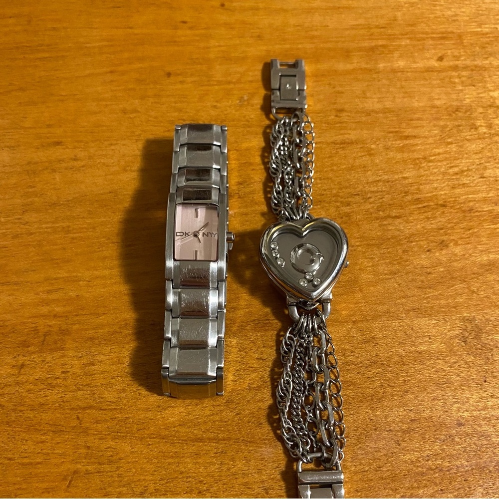 DKNY and Guess Silver Watches Y2K